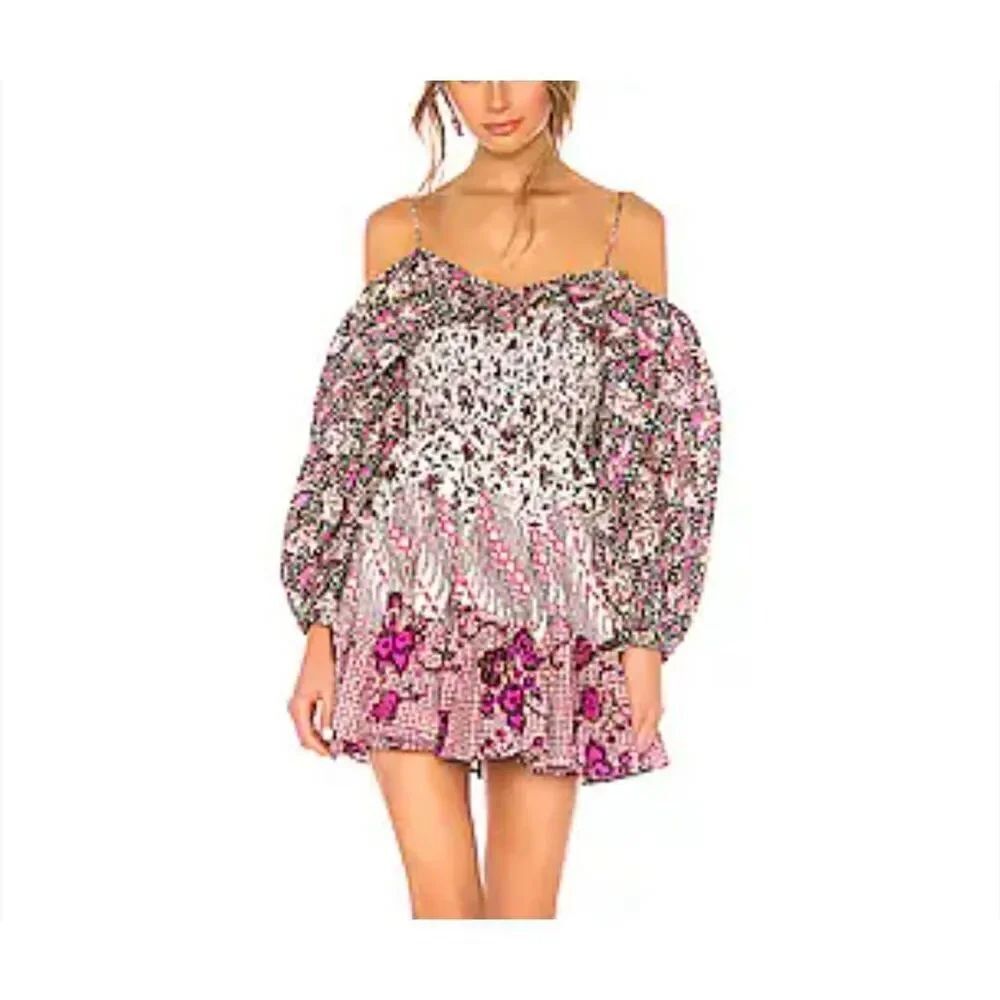 Ulla Johnson Jira Dress in Fuchsia sz 0
